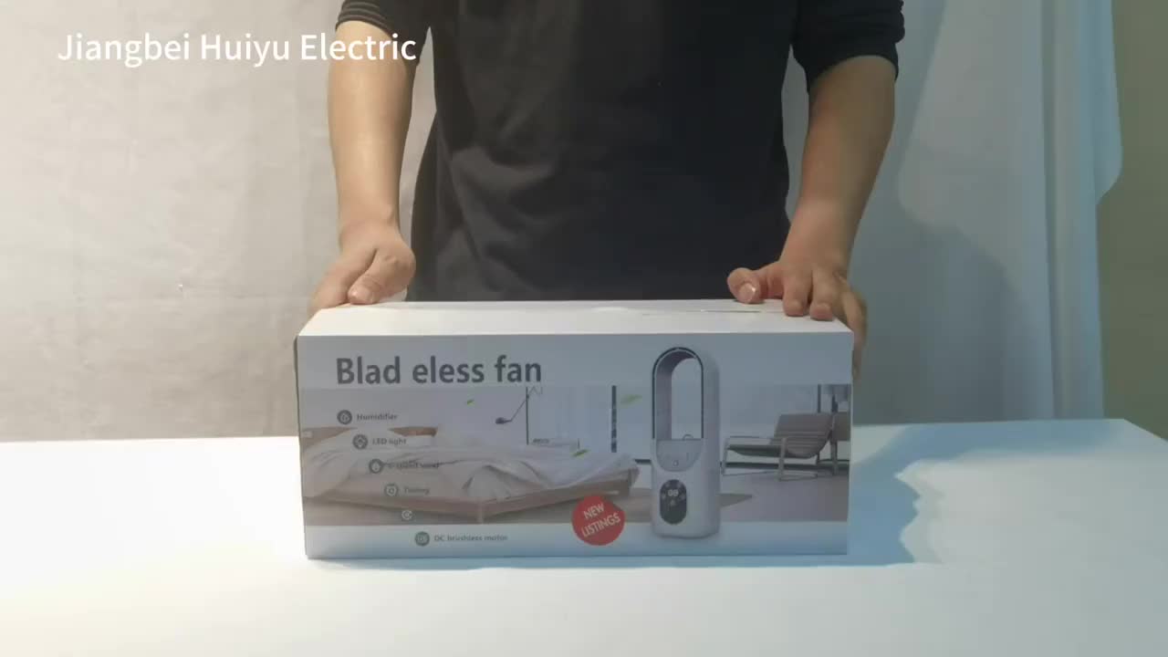 Portable Bladeless Air Conditioner Fan, Personal Evaporative Air Cooler, 6 Speed Levels Mini Cooling Fan, Desktop Cooler Fan for Room and Office