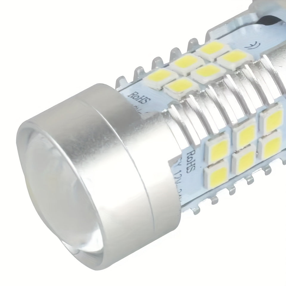 2Pcs H7 LED Headlight Bulbs - 6000K Super White, 12V/24V Compatible, High/Low Beam, Auto DRL, Enhanced Visibility and Safety, Vehicle Lighting Upgrade, Stylish Bulb Design, Durable Bulb Structure, No Battery