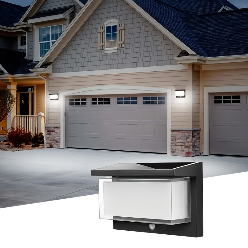 Solar Outdoor Light Sensor Solar Security Light 3-Level Dimming Mode Solar Wall Light Suitable for Garden Fence Courtyard Patio
