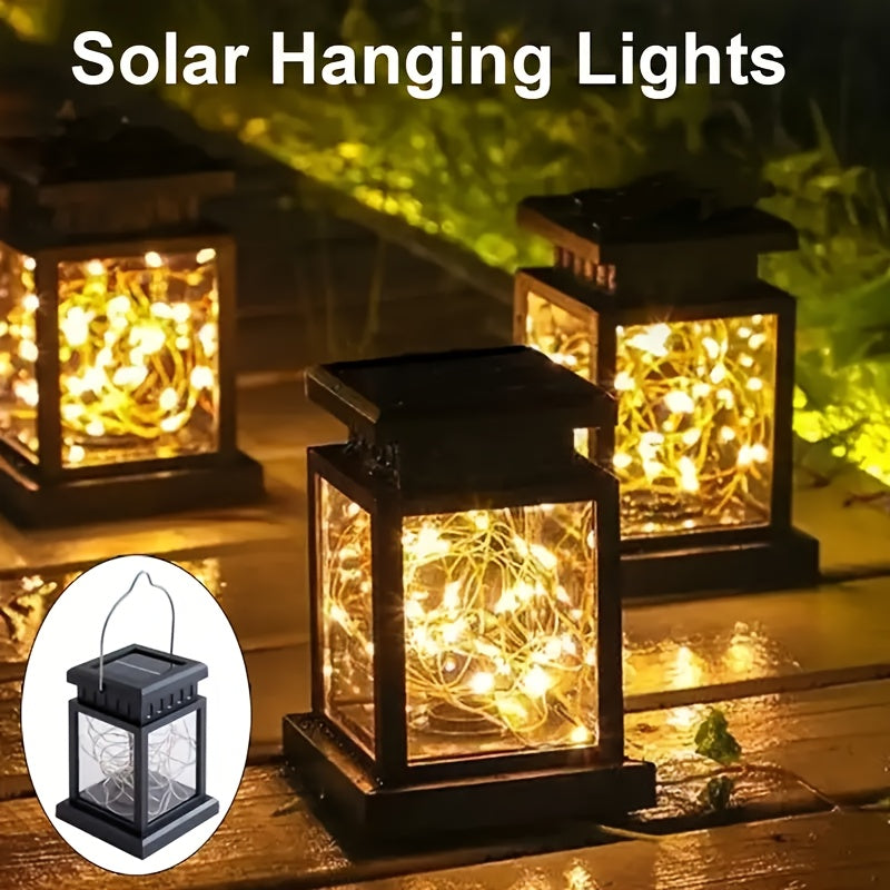 Solar Light, Starry Light, Copper Wire String Light, Vintage Palace Light, Pendant Light, Outdoor Courtyard Street, Patio Landscape Light, Ambient Light