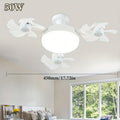 Ceiling Fan with Light, 3-Blade Ceiling Fan, E26 Socket, Dimmable Light, 3 Speed Levels, Flush Mount Ceiling Lamp with Remote, Decor for Bedroom Study, All Season Use