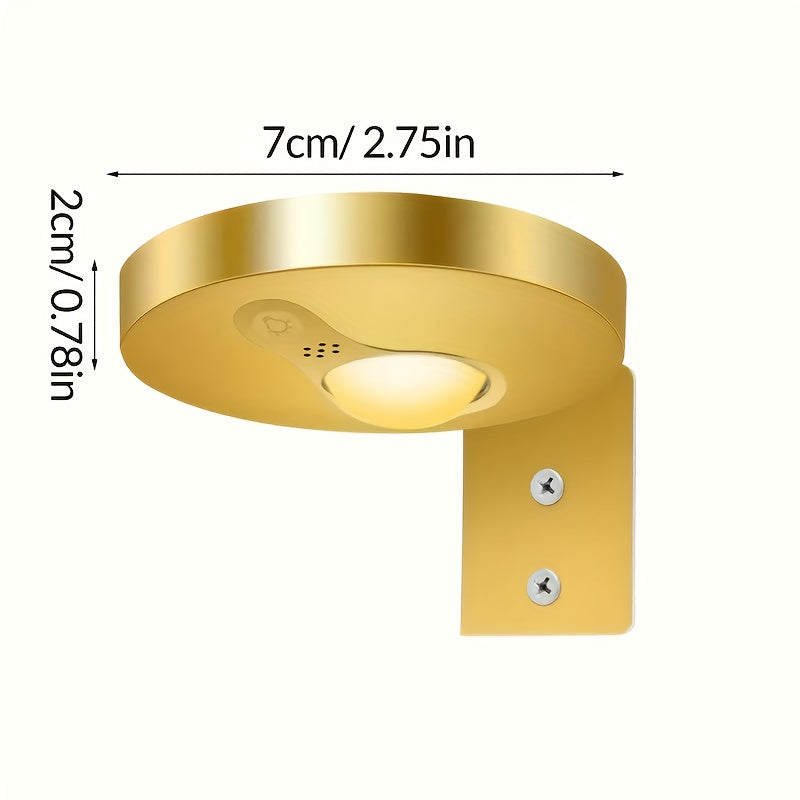 3/6 pack, black and gold cabinet light control set, ultra-thin 1cm (0.7 inch) thickness, rechargeable, magnetic design, display case light, showcase light, ambiance light, spotlight, puck light