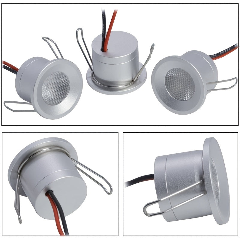 迷你天花灯 LED小拇指灯 DC12V 开孔27mm 嵌入式2W小射灯适用于橱柜 酒柜 珠宝展示柜 圣诞节装饰 餐厅 朋友聚会