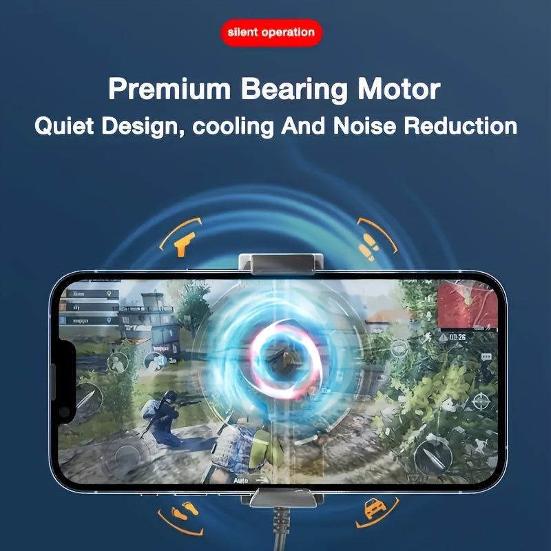 Portable Phone Cooler, External Cooling Accessory for iPhone & Android Smartphones, 1 Pack, Mini USB Powered High Performance Phone Fan Cooler, Compact Design Device Temperature Control, Must Have for Gaming Live Streamers & Tech Enthusiasts