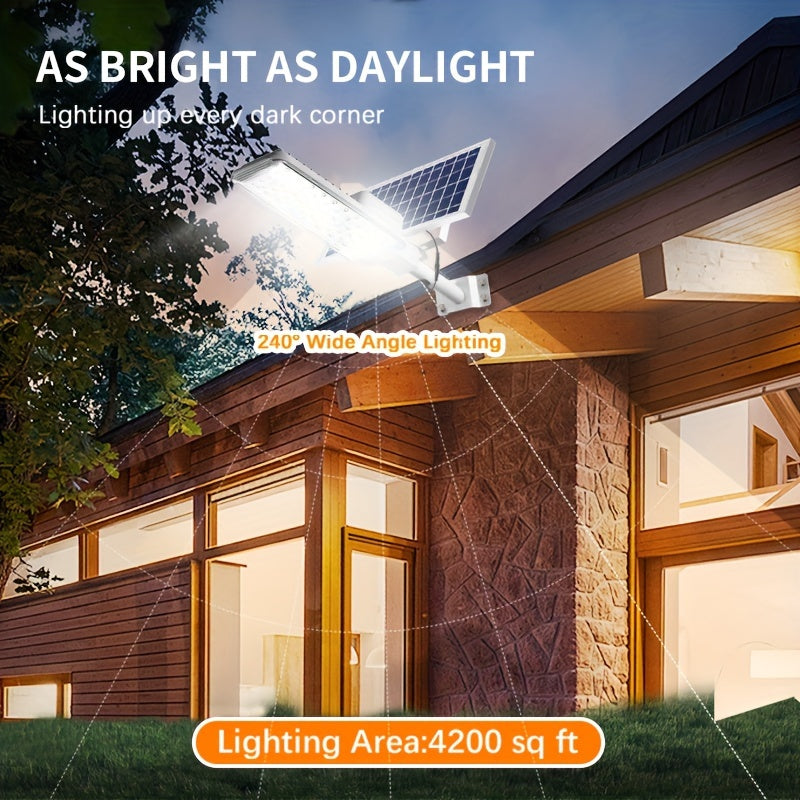 High Brightness Solar Street Light - Durable LED Lens Beads 6500K IP65 Waterproof Split-Type Solar Wall Light, Perfect for Garden, Garage, Commercial Lighting and Street Lighting