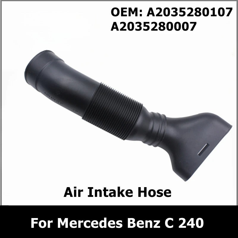 A2035280107 A2035280007 Left And Right Air Intake Elbow Rubber Hose For Merdes Benz C 240 320 4MATIC 汽车更换排放真空三通接头适用奔驰 汽车配件更换For Merdes Benz C 240 320 4MATIC