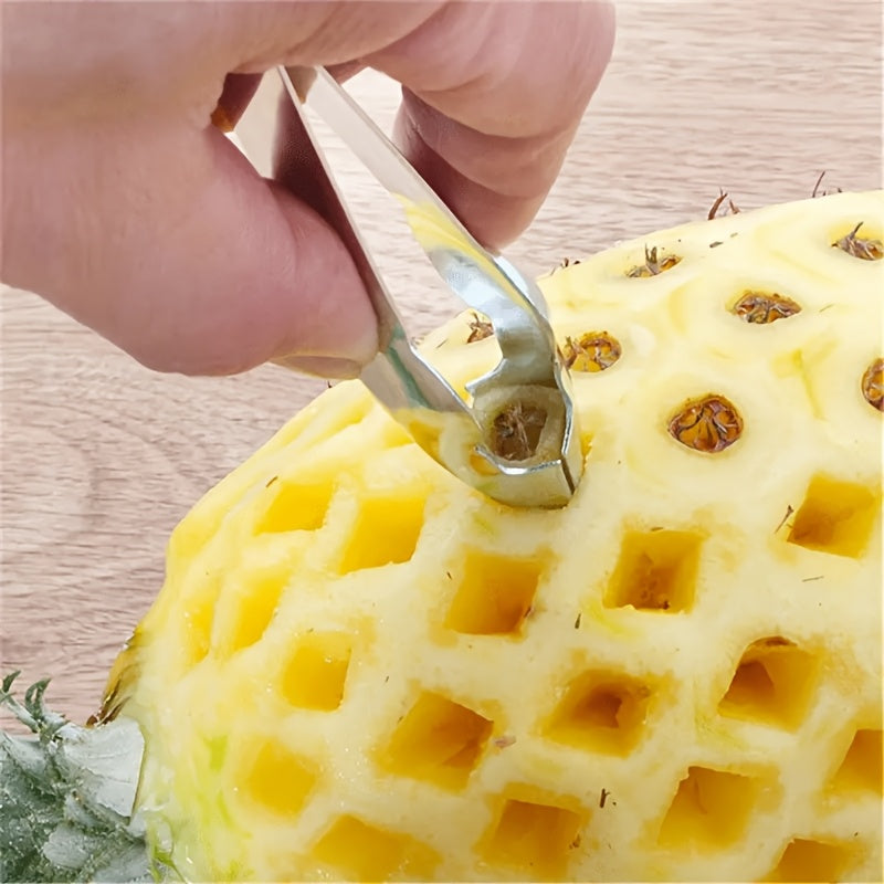 Stainless Steel Pineapple Corer – Multifunctional Fruit & Strawberry Corer, Kitchen Tool for Easy Peeling & Slicing, Pineapple Corer & Slicer
