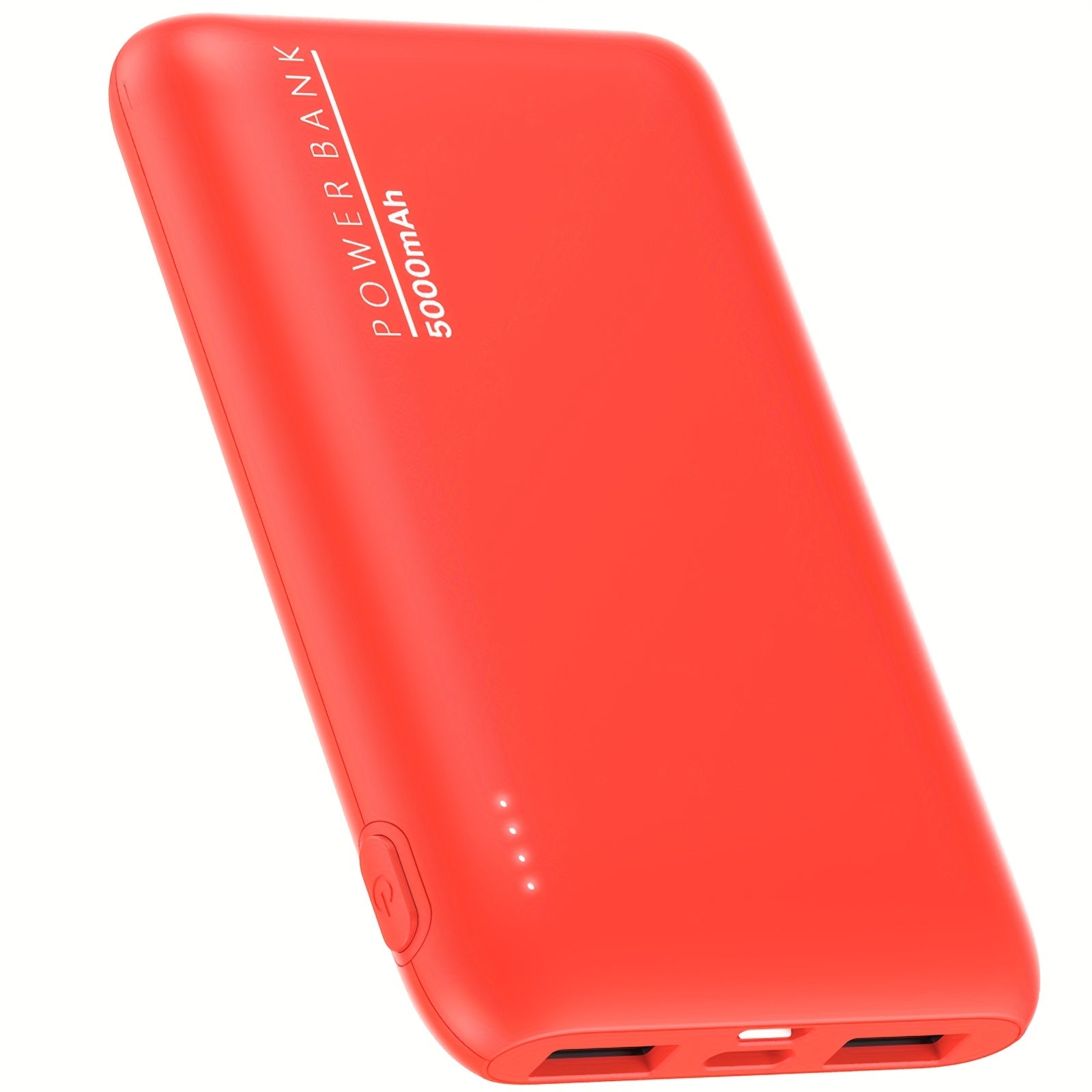 5000mAh Ultra-Thin Portable Power Bank with Dual USB Outputs, Designed for Outdoor Emergency Backup, Suitable for iPhone/Android Mobile Devices And Other Digital ElectronicsIncludes, Includes Type-C Charging Cable, Holiday Gifts