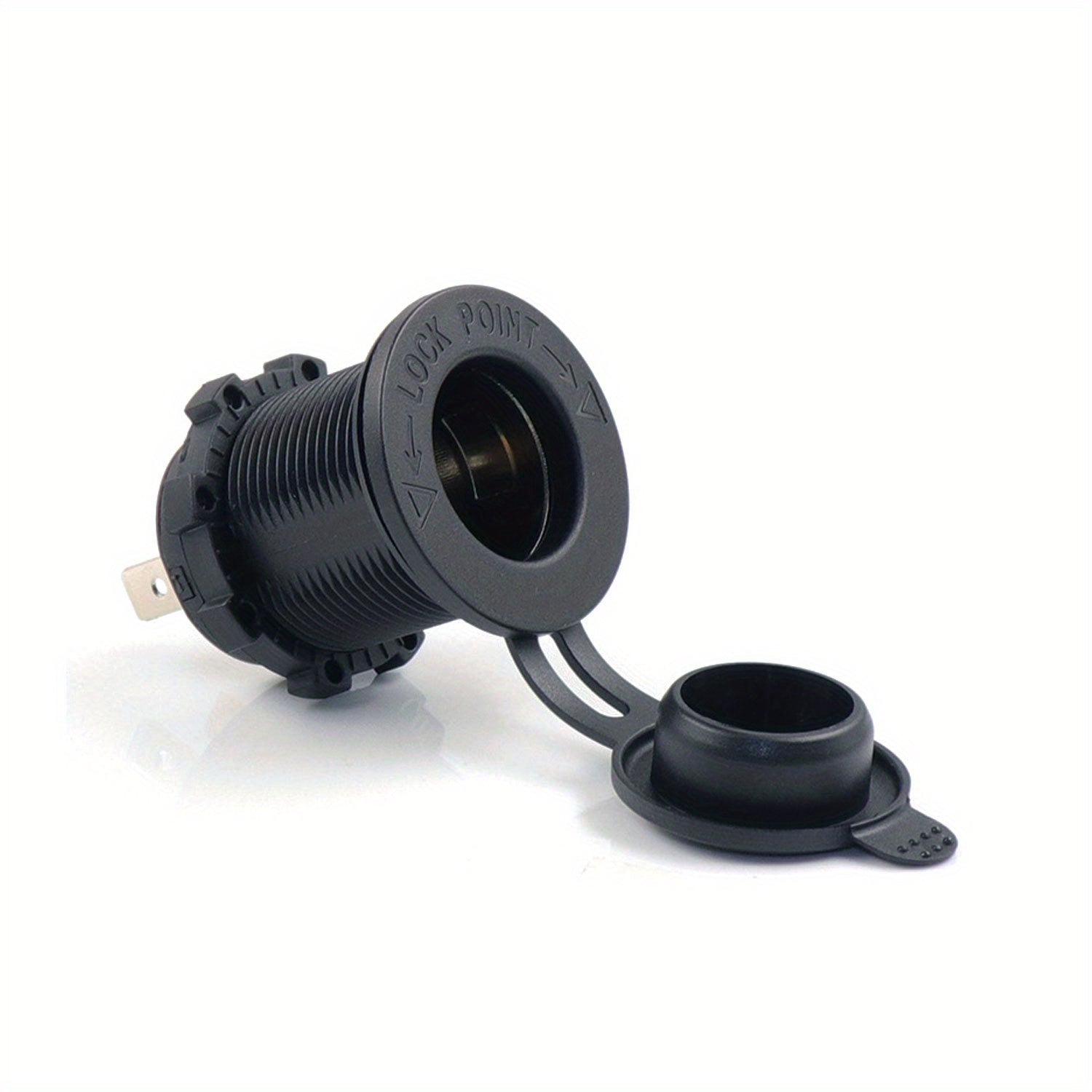 12V Power Adapter Socket for Car, Boat and Motorcycle, with Cigarette Lighter Splitter and Extra Features, Battery Not Included