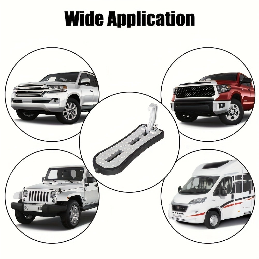 One Foldable Roof Access Step with Window Breaker & Safety Hammer – Easy Roof Access. Universal Fit for Most Cars, SUVs & Trucks. Portable & Durable Design for Emergency Escape & Daily Use