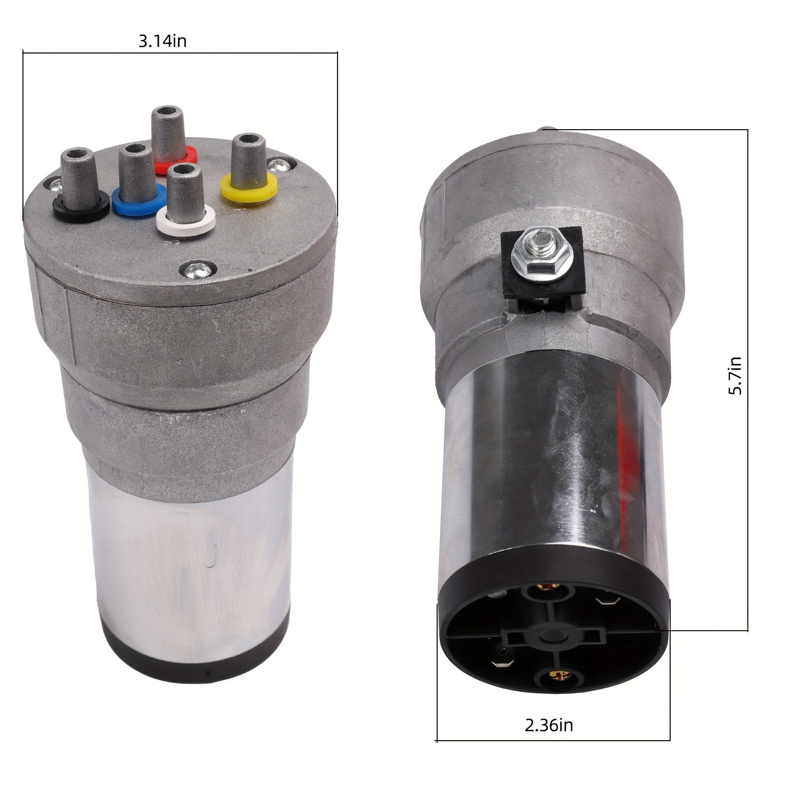 ALLREY Musical Horn Plays Dixie LACUKARACHA Tune 5 Trumpet Musical Air Horn with Compressor Plays 6 Trumpet Godfather Tune Red 12V Fits Train Truck Car Boat RV UTV Motorcycle