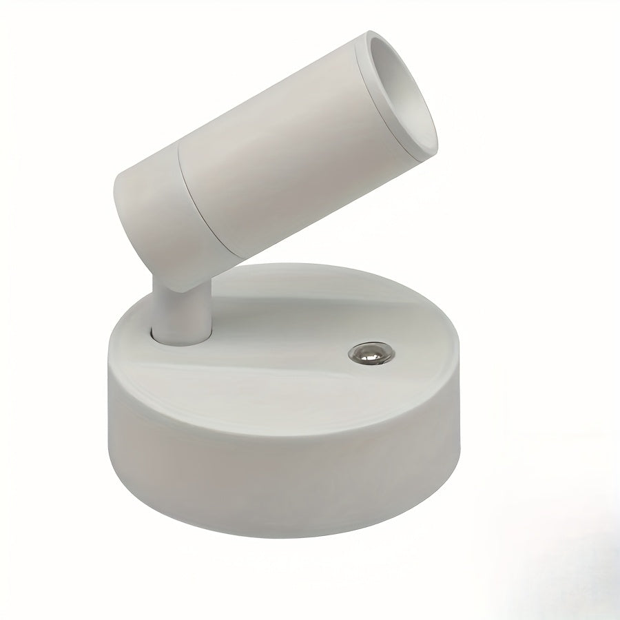 Multi-functional wireless spotlight, with 3 color modes, adjustable brightness and 2000mAh rechargeable battery - suitable for indoor decoration, plants and artwork - easy to install, touch control, white and black, computer accessories and peripherals