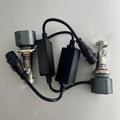 2个装 H7 H4 H11 LED 投影镜头大灯套装，兼容 H8 9005 9006 HB3 HB4 汽车灯泡，采用 6000K Canbus Turbo 高功率迷你汽车/摩托车灯，用于雾灯，不含电池