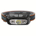 1PC Super Bright Headlamp LED Induction High Power Headlamp IP44 Protection Grade Mini USB Rechargeable Headlamp Portable Camping Searchlight