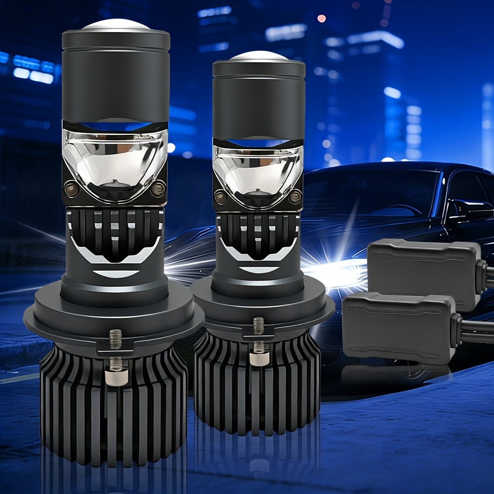 2PCS LED Car Headlights - H4/9003/HB2 - 58500LM, Cool White Light, Plug-and-Play System, Built-in & External Driver, No Battery Needed, 5-Minute Installation, Suitable for All Vehicle Models