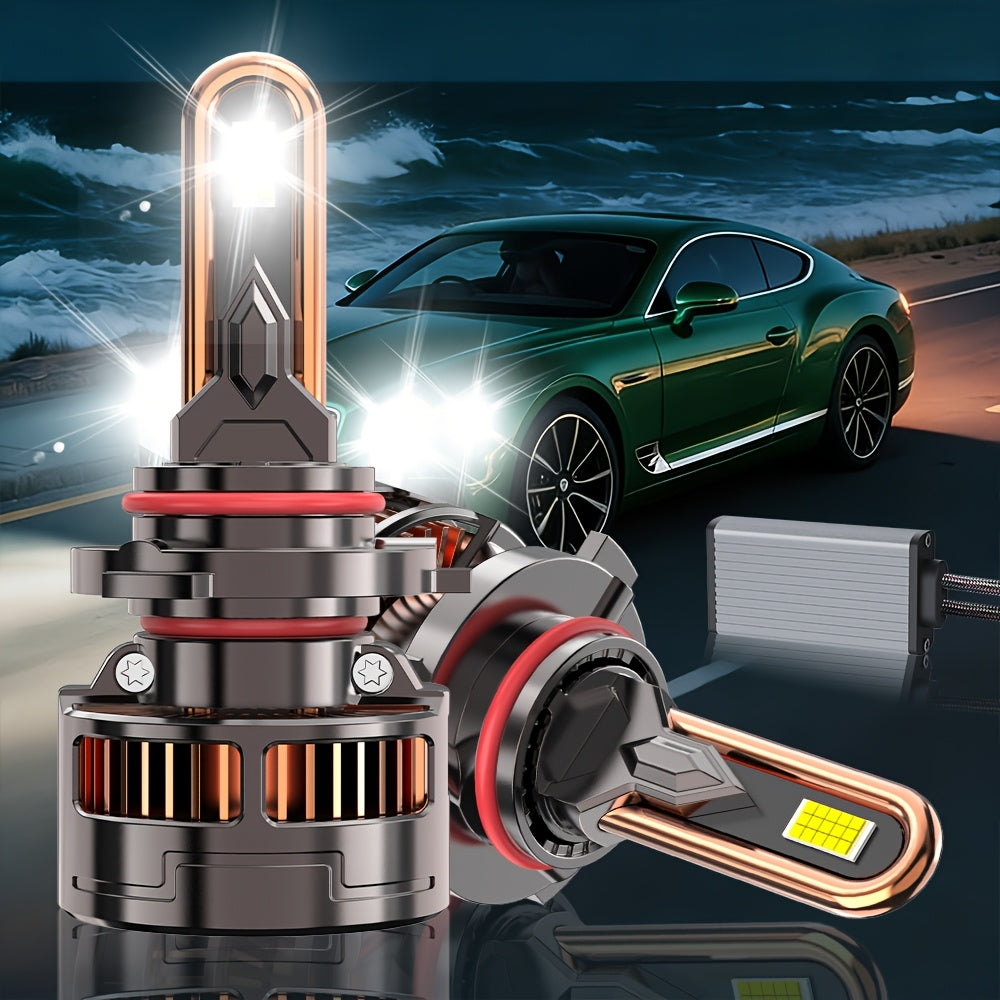 2PCS LED Car Headlights, Compatible with H11/H7/H4/H1, 9005/9006/9012 - 55000LM, 7500K Cool White Light, 300W Power, Easy Plug-and-Play Installation, Fits Most Vehicles, 5-Minute Installation, No Battery Needed