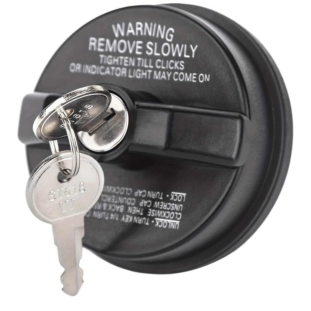 Locking Fuel Tank Cap with 2 Keys, Compatible with Toyota FJ Cruiser, Chevy Camaro, Honda Nissan Acura Mazda Cadillac GMC & More, Multi-Functional Locking Gas Cap, Replace #10504 77300-47020