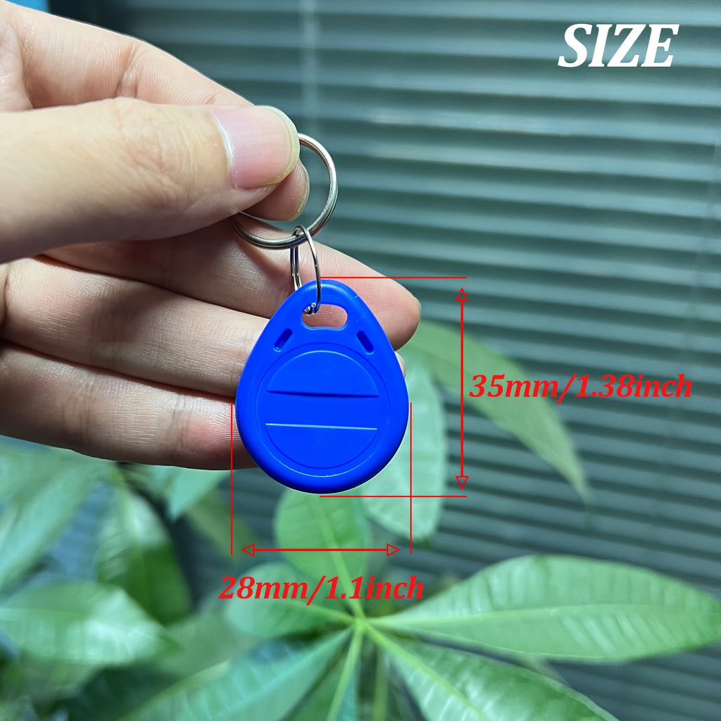 可重复写入T5577射频识别钥匙扣感应ID卡标签——适用于门禁、门锁、支付系统，兼容T5577读写器，办公商用多色可选
