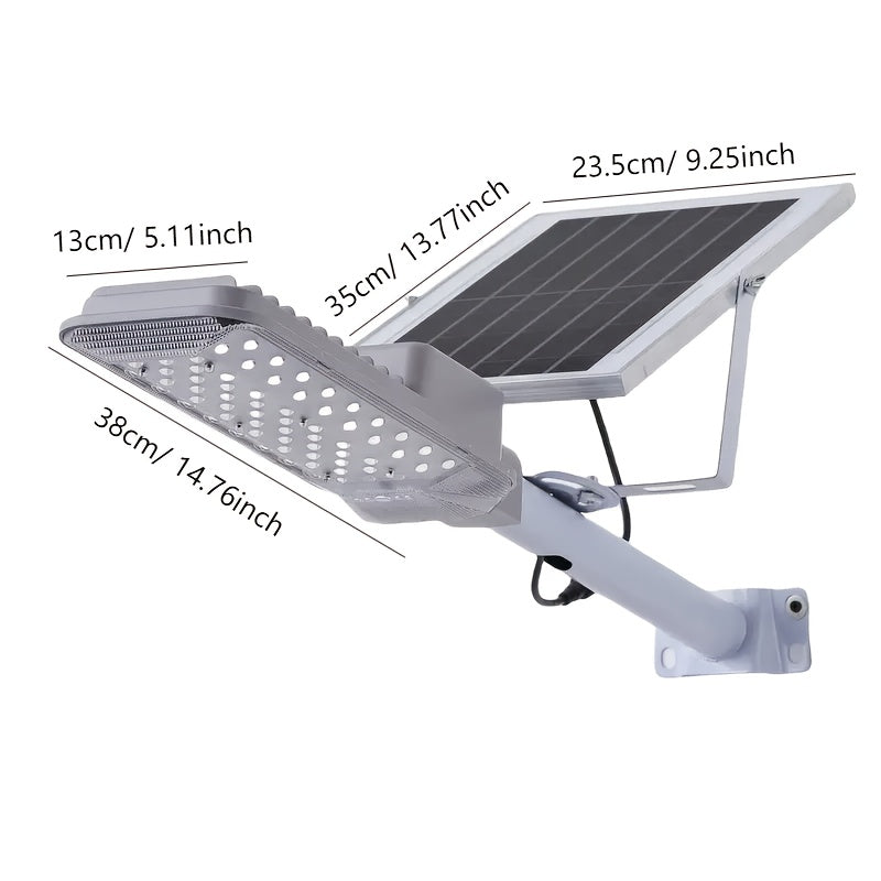 High Power Solar Street Light 6500K with Remote Control, Waterproof, Perfect for Commercial Courtyard Security and Outdoor Lighting