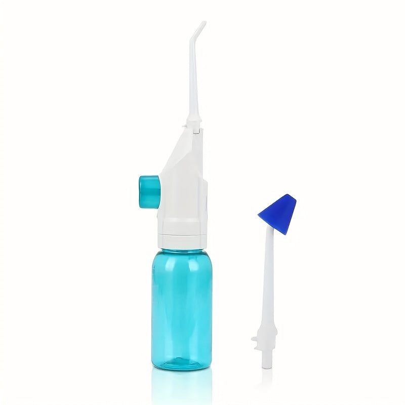 1个装 Dentalpro 高压冲牙器 - 便携式手动口腔冲洗器，专为牙龈健康设计 - 非常适合清洁牙齿并维持口腔卫生，无需电力或电池