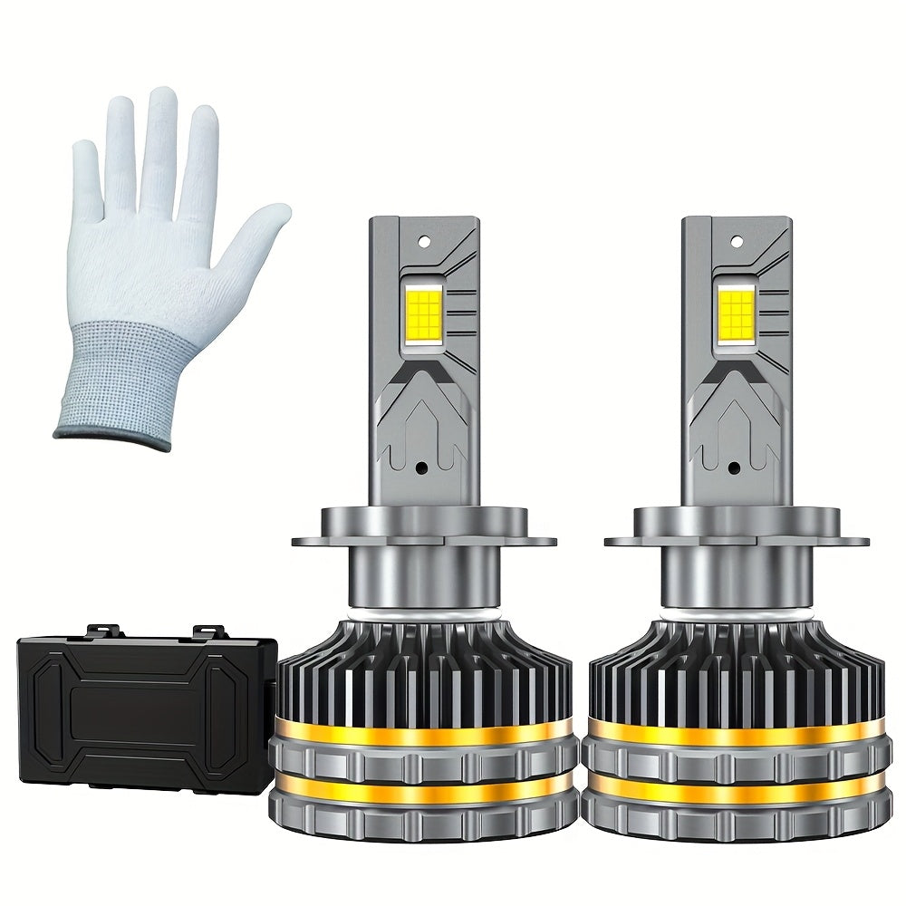 2個H11 H4 H7 LED CANBUS H1 H8 H9 HB3 HB4 9005 9006 9012 HIR2 9007 HB5 9008 H13 LED大燈 280W高功率 6000K汽車前燈燈泡 12V 24V