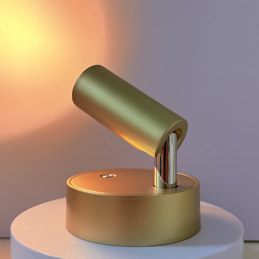 1 Smart Magnetic LED Wall Light, USB Charging, Metal Touch Button Control, LED Spotlight, Ambient Light, 3 Colors Adjustable, Brightness Adjustable, 1200mAh Rechargeable Battery, Suitable for Bedroom, Restaurant, Party, Exhibition
