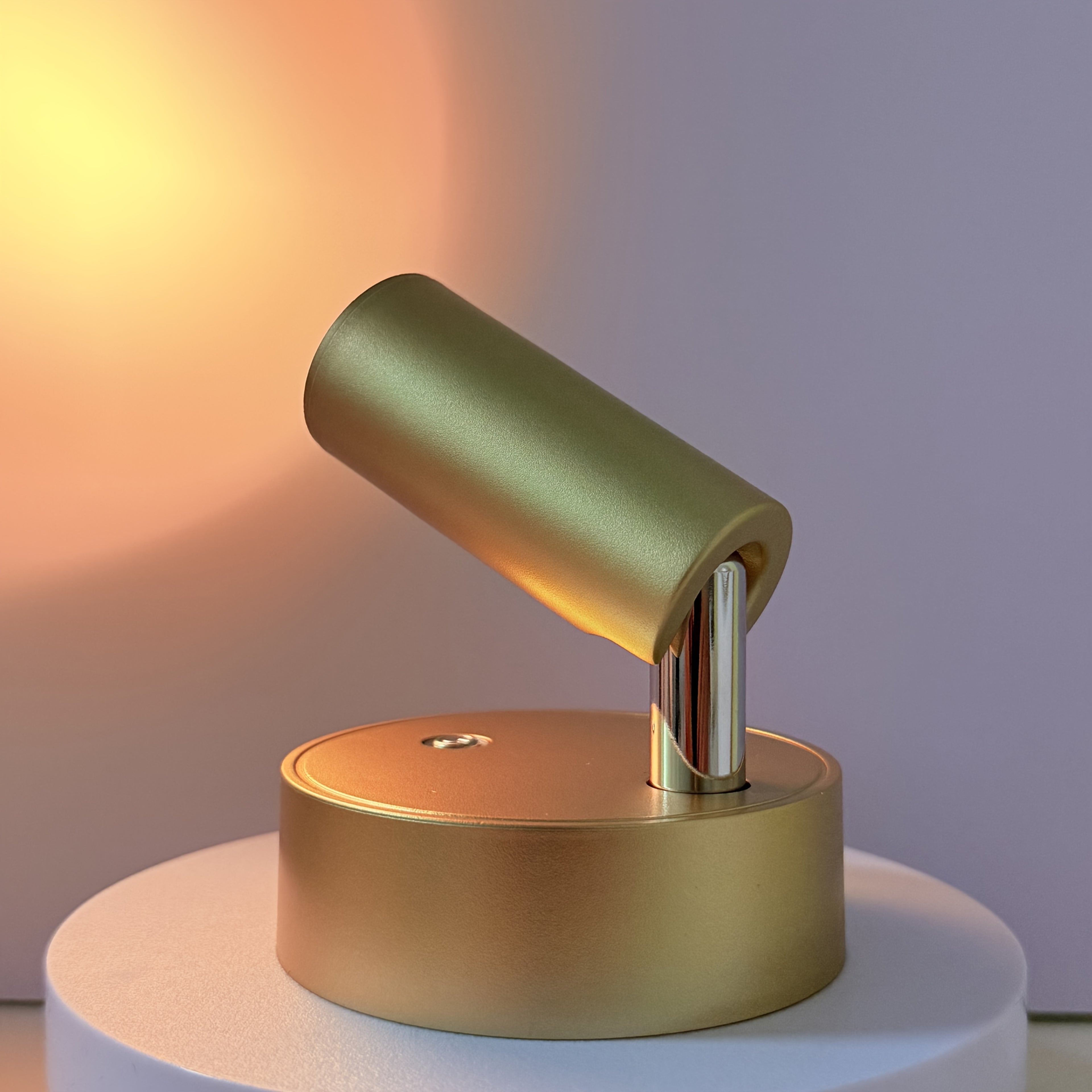1 Smart Magnetic LED Wall Light, USB Charging, Metal Touch Button Control, LED Spotlight, Ambient Light, 3 Colors Adjustable, Brightness Adjustable, 1200mAh Rechargeable Battery, Suitable for Bedroom, Restaurant, Party, Exhibition