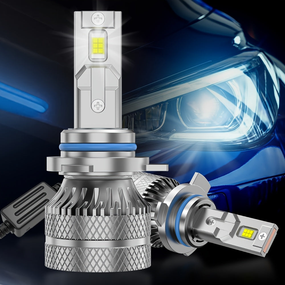 2 LED Headlight Bulbs H11/H8/H9 9005/HB3 9006/HB4 High Power 250W 6500K White Car Bulbs Can-Bus Error-Free, High/Low Beam, 800% Brightness Increase, Illumination Range 7874.02 Inches, Plug-and-Play, No Battery Included
