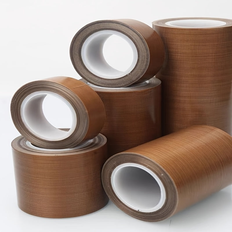 通用特氟龙 PTFE 玻璃纤维粘合剂厚度 0.127mm 温度 -73° 至 300° ，耐热封口机胶带（H.60mm L.10mt）