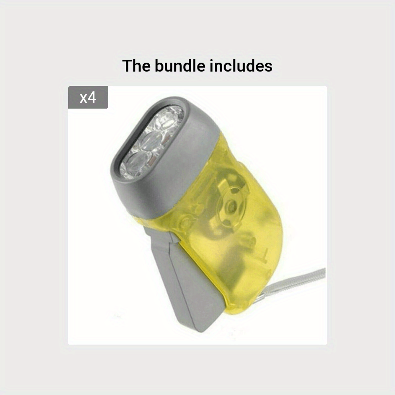 Portable Outdoor Lighting with Bright & Steady Hand-Crank Flashlight, Perfect for Camping and Tents
