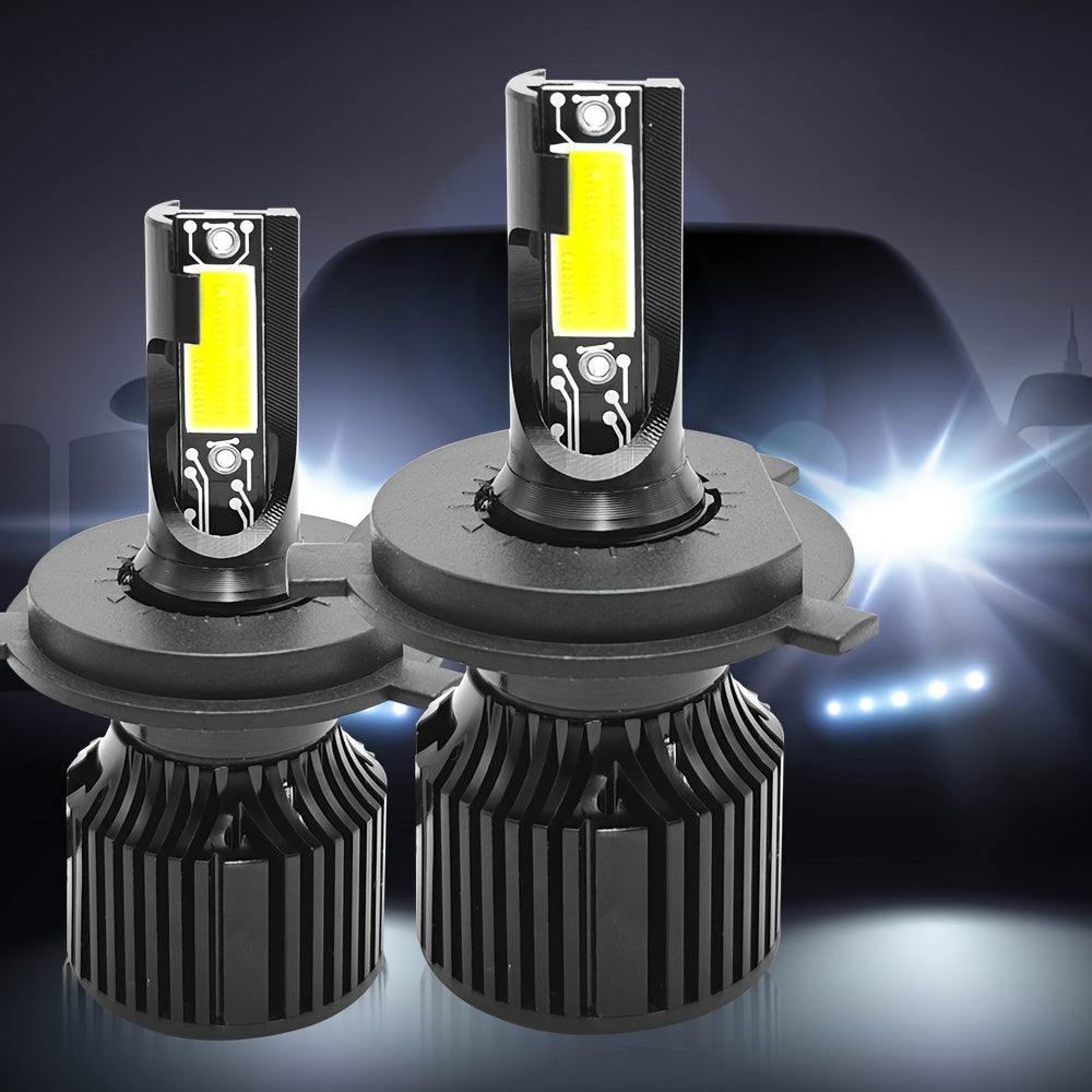 2PCS Car LED Headlights, High/Low Beam Integrated, 500m Illumination Range, H1, H4, H7, H11, CSP Chip, CANbus Compatible, Error-Free, HB3/9005, HB4/9006, HIR2/9012-G05, 12V/24V, 400% Brightness Increase, No External Battery Needed