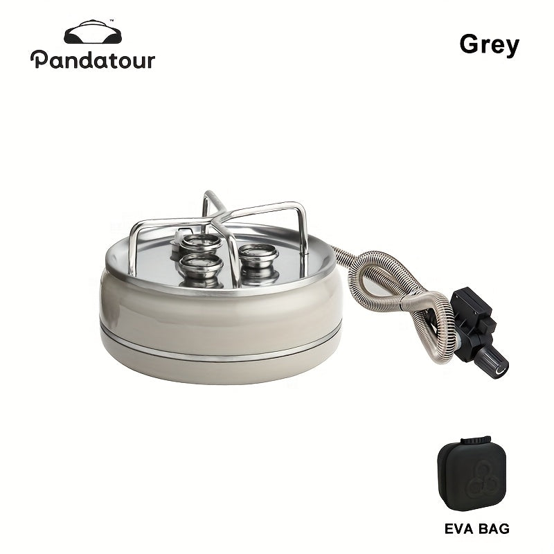 Pandatour Outdoor 3-Burner Camping Stove - Portable Gas Stove with Trigger Ignition, Ideal for Backpacking, Picnic & Road Trips (Gas Canister Not Included), Camping Stove | Compact Stove | Trigger Ignition