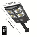 1 Pack | 504/168LED Large Solar Street Light | Ultra Bright | Energy Saving | Three Lighting Modes | PIR Motion Sensor Function | IP65 | Dry Battery Remote Control (Batteries Not Included) Christmas Stocking Stuffer | Garage | Corridor |