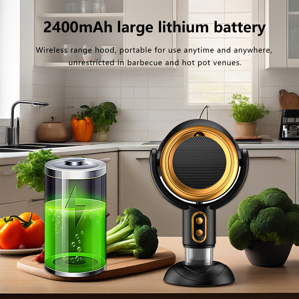 Portable Range Hood – Small Rechargeable Extractor Fan for Hot Pot & BBQ/