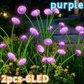1-2个 - 6-LED太阳能智能花园灯，水母灯和蘑菇灯，圣诞风格设计，节日装饰，适用于圣诞节和万圣节装饰，草坪灯，IP44，户外装饰，太阳能草坪灯，户外装饰灯