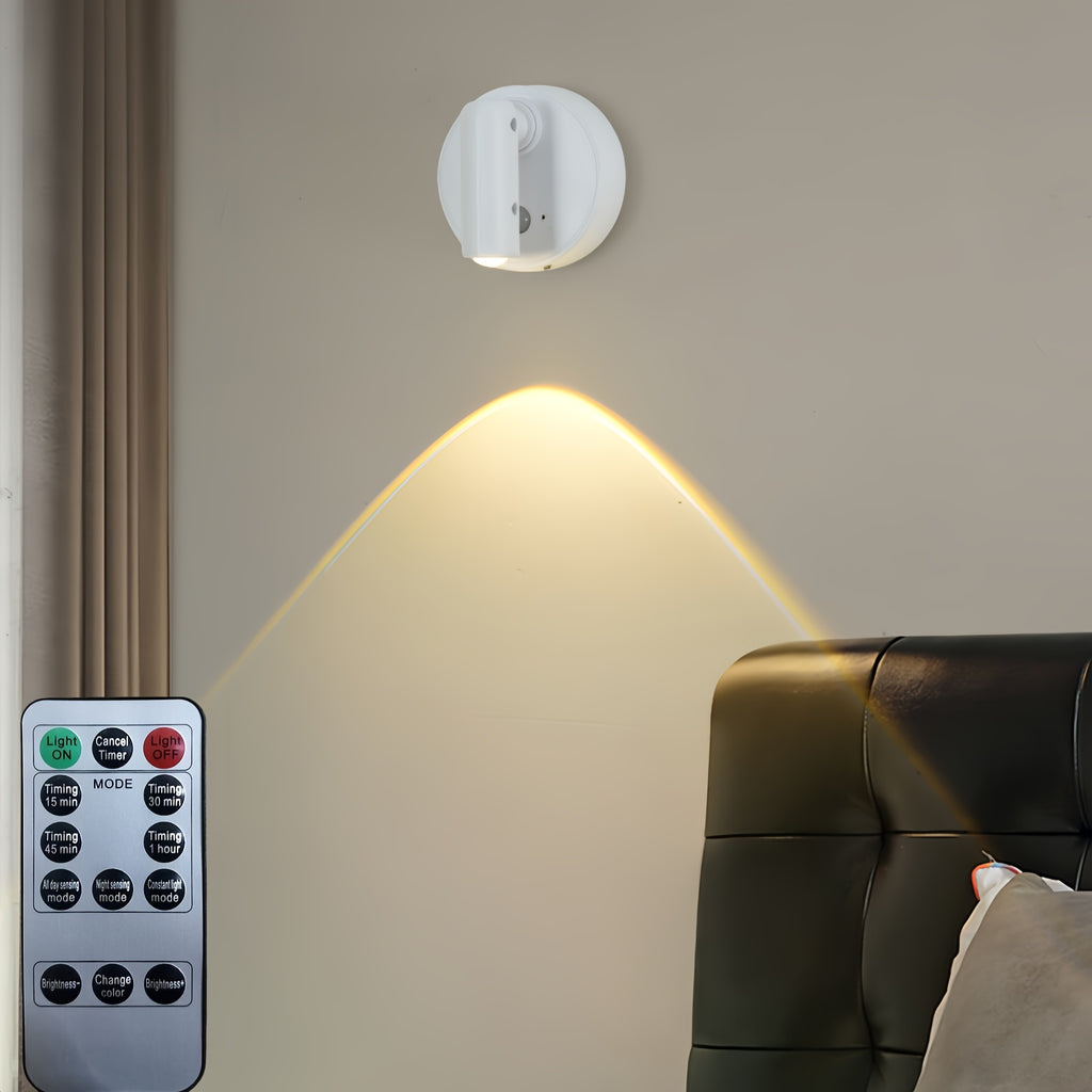 4-Pack Indoor LED Spotlight, Rechargeable Built-in Battery, Infrared Remote Control & Timer Function, 3 Color Temperature Wall Lamp, Mini Art Decor Light, Perfect for Plants, Artworks and Paintings