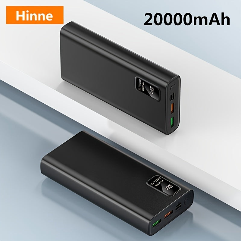 20000mAh/10000mAh Portable Power Bank, 22.5W Fast Charging Outdoor Portable Charger, 2 USB 3.0 C-type QC PD4, with LED Display Screen, External Backup Battery Charger, Safe and Stable Polymer Lithium Battery