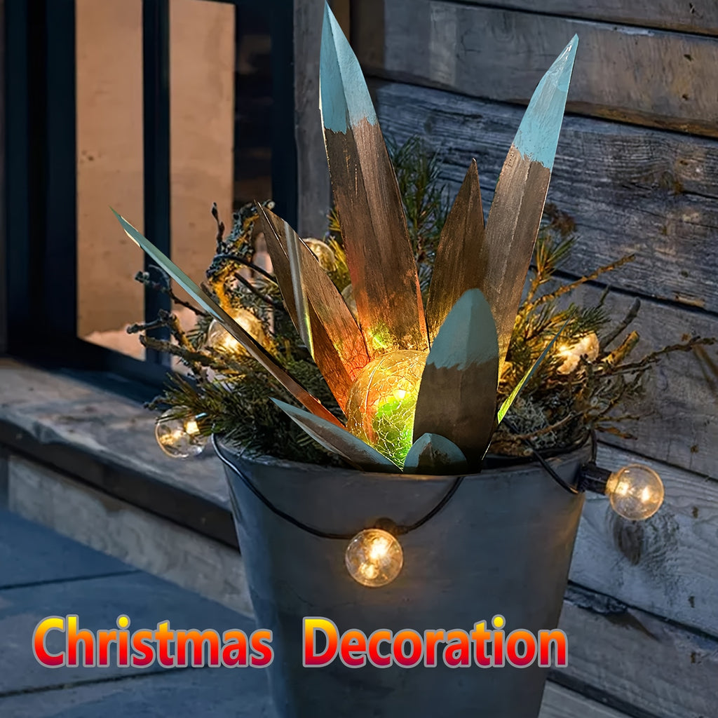 Outdoor Metal Fairy Grass Solar Light Set, 2-Piece, Suitable for Plants and Home Decoration, Perfect for Courtyard and Autumn Outdoor Decoration, Includes One Large Light and One Small Light, Suitable for Lawn Decoration