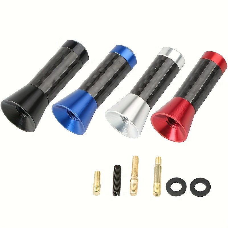 3.5cm/1.38in Car Mini Short Antenna Carbon Fiber Antenna Short Radio Metal Receiving Antenna Antenna Accessory
