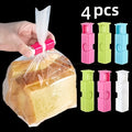 4-Piece Bag Sealer Clips - Universal for Plastic & Bread Bags - Home Food Freshness Preservation Tool