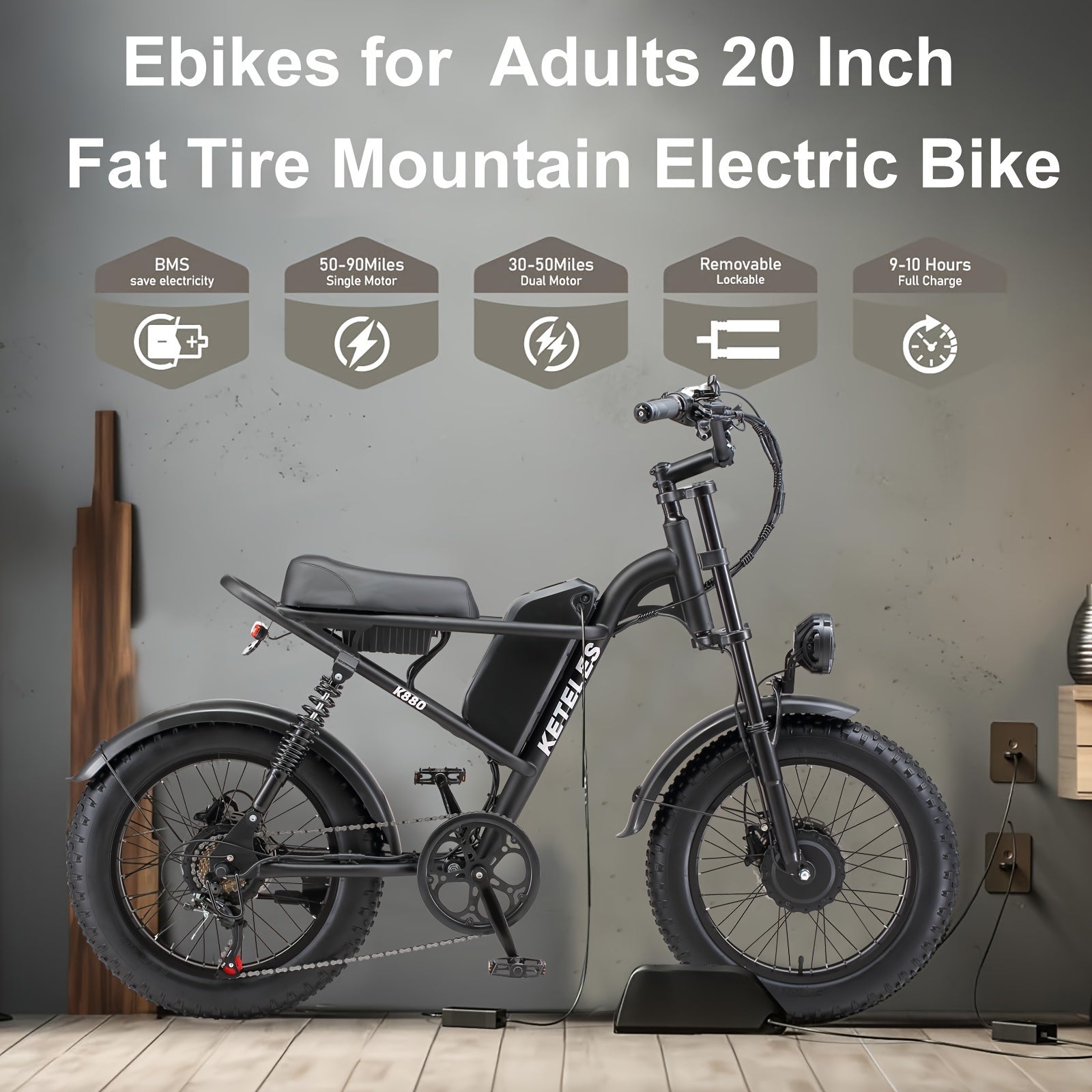 20寸 19.5mph 740w电动助步车