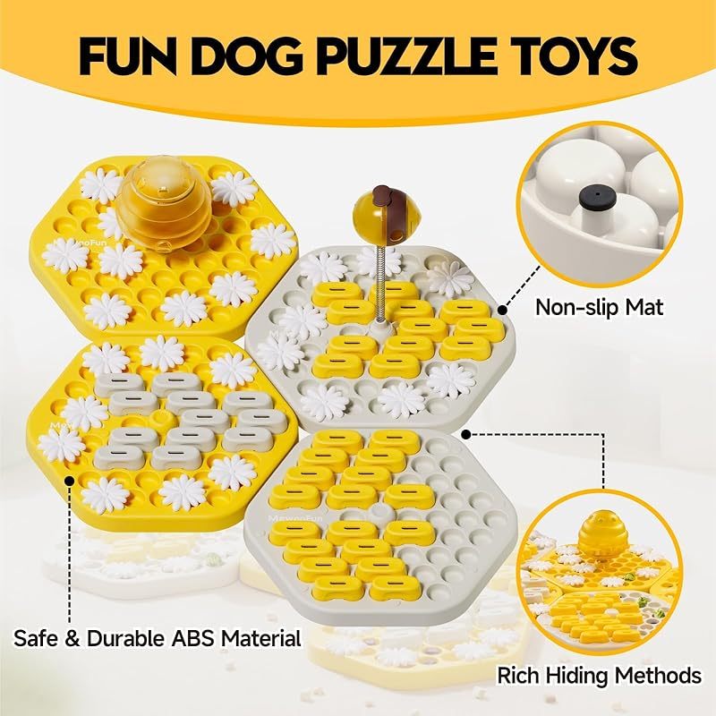 狗狗益智玩具——适用于中小大型犬的食物投放智商训练游戏，旨在通过零食解谜提升思维能力
