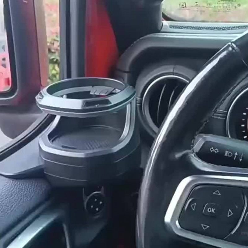 Multifunctional Car Cup Holder, Non-Slip Design, Compatible with Multiple Vehicle Models