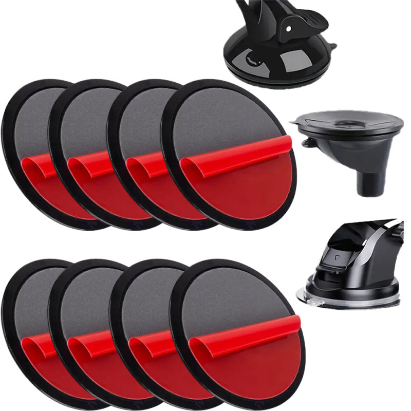 1-Pack / 3-Pack / 8-Pack Dashboard Adhesive Mount - Round Sticky Suction Cup Base Adapter Plate for Dashcam, Tomtom GPS, Smartphone Console, Car Phone Holder, GPS Suction Cup Mount Accessory, for Self-Adhesive Suction Cups