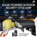1pc LED Ultra-bright Solar Wall Light | HD Camera Design | Dazzling Bright Light with Motion Sensor | Realistic Surveillance Effects | Remote Control Included | Anti-theft Feature | Durable ABS Material Suitable for Commercial Streets and Garages