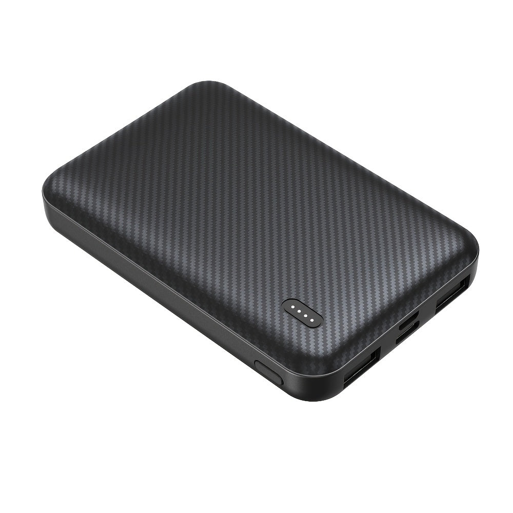 Super compact mini power bank charger 5000mAh, super mini 5V 2A high-density battery pack mobile phone charger, suitable for heating clothes, mobile phones, tablets, smart watches, etc. Gift choice for men and women