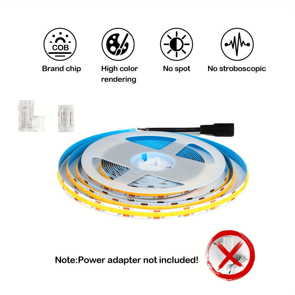 OB LED灯带（24V/16.6英尺），柔性暖白与冷白光，适用于室内装饰、家居、办公室及建筑领域。高亮度柔性灯带适用于圣诞、婚礼、酒吧及店铺展示