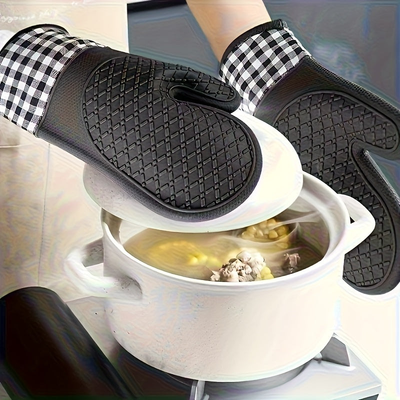 1 or 2 Pack Non-Slip Silicone Kitchen Gloves – Hand Wash Only