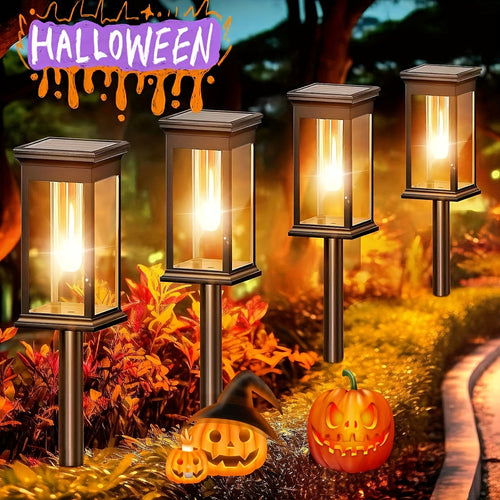 12/8 Outdoor Solar Channel Light, Warm Light LED Courtyard Lawn Sidewalk Decorative Bright Light, Solar Outdoor Lighting Lamp