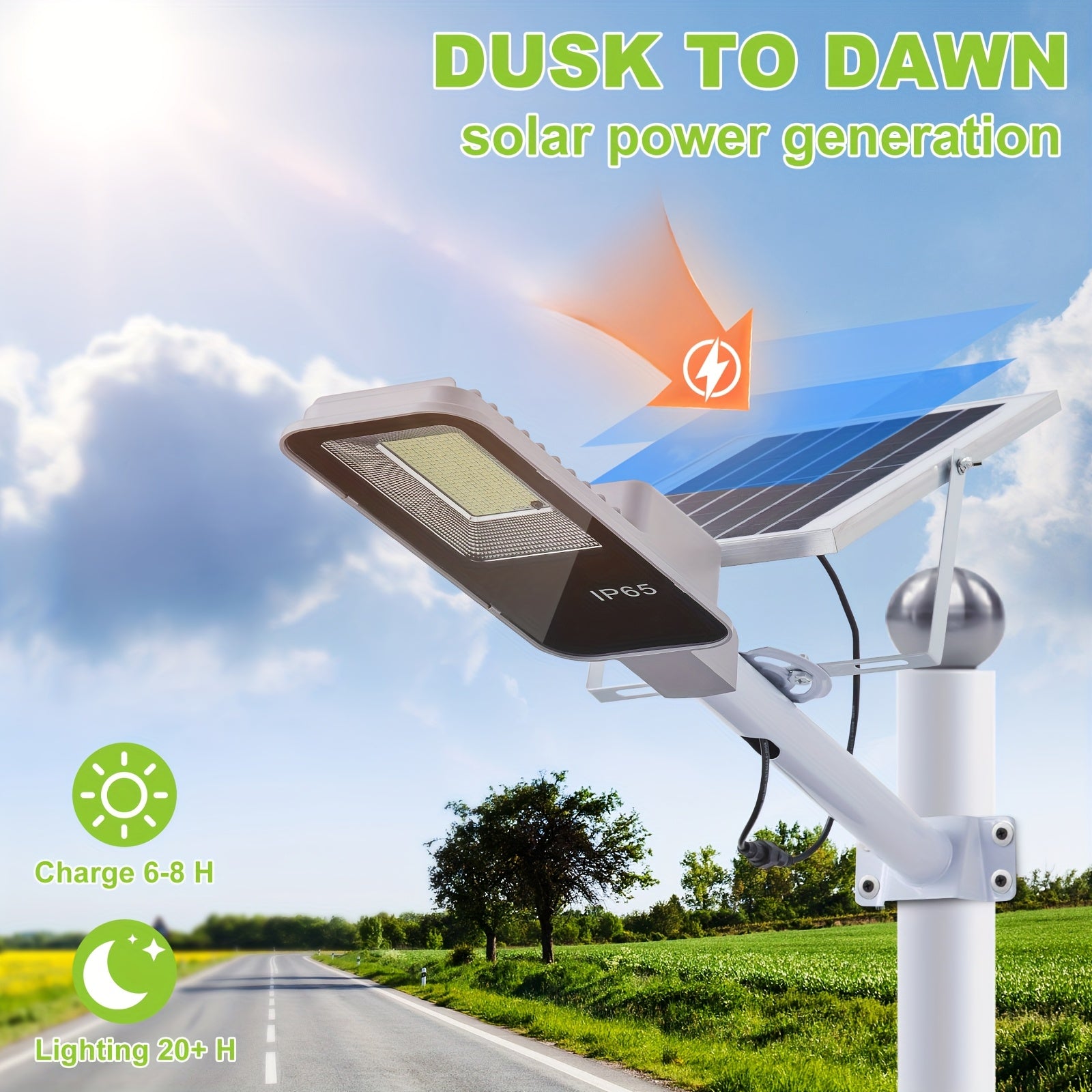 4/2/1 Pack Solar Street Light with Mounting Bracket, Dimmable LED Smart Light, 13.78-Inch Expanded Solar Panel Efficiently Collects Solar Energy, Long Distance, Light Sensor Activation, Fully Solar Powered, Energy Saving, Suitable for Harsh Weather
